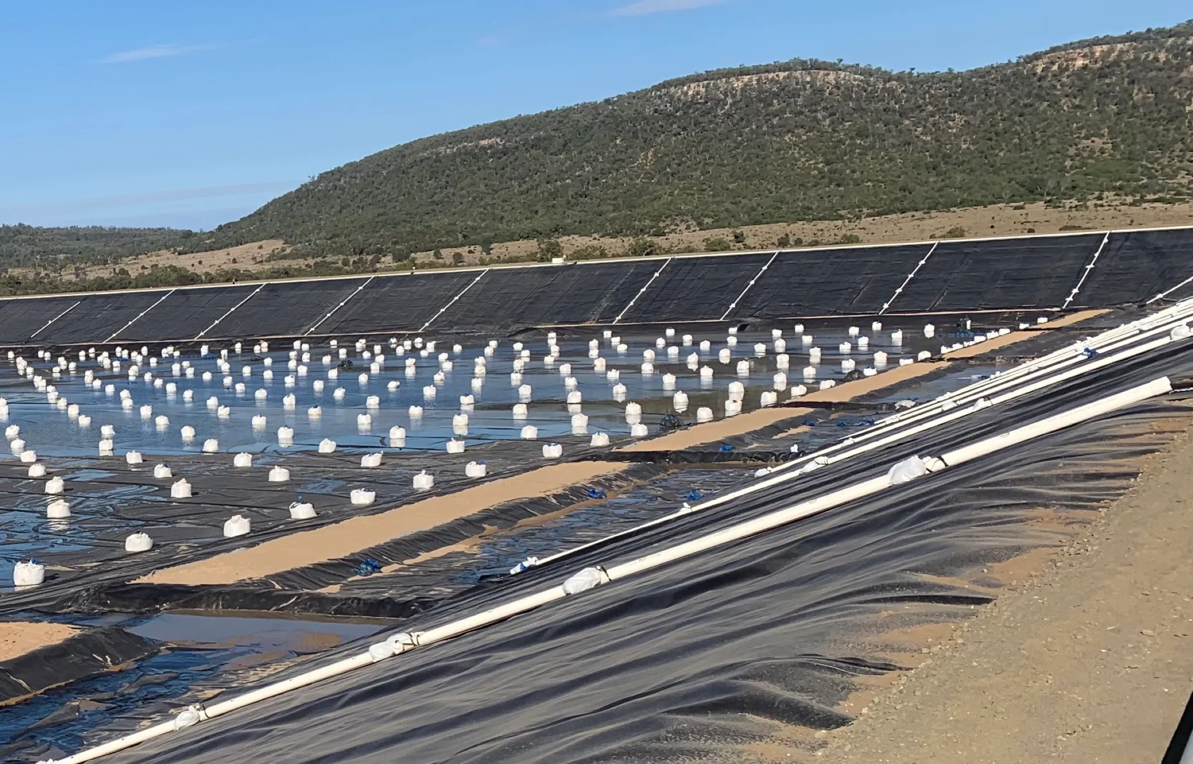 Tailings Dam — HDPE Liner & Poly Pipe